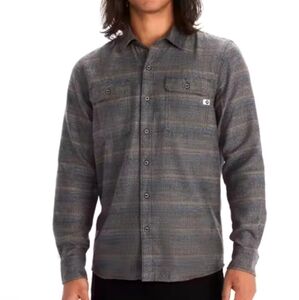 Marmot Fairfax Heathered Midweight Flannel Dark Coffee - Men's Small